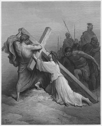 Jesus Falling Beneath the Cross